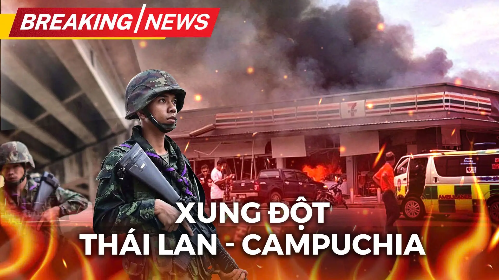 Xung đột quân sự Thái Lan – Campuchia bước sang ngày thứ hai